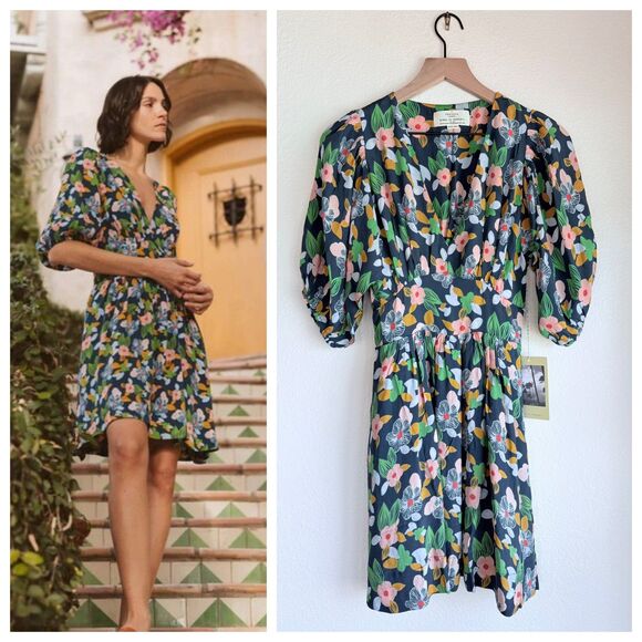 Trovata Dresses & Skirts - NEW Trovata Birds of Paradis Silk-Blend Gia Dress in Wild Hibiscus Print Size XS